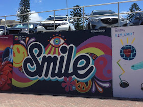 Bondi beach graffiti wall