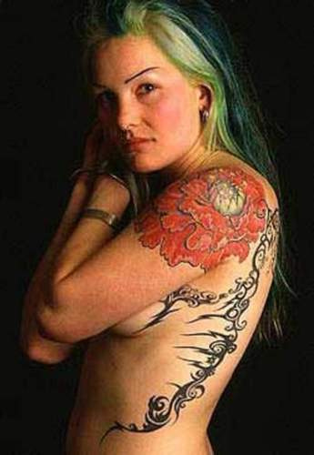 full body tribal tattoos. Women tattoo sexy art