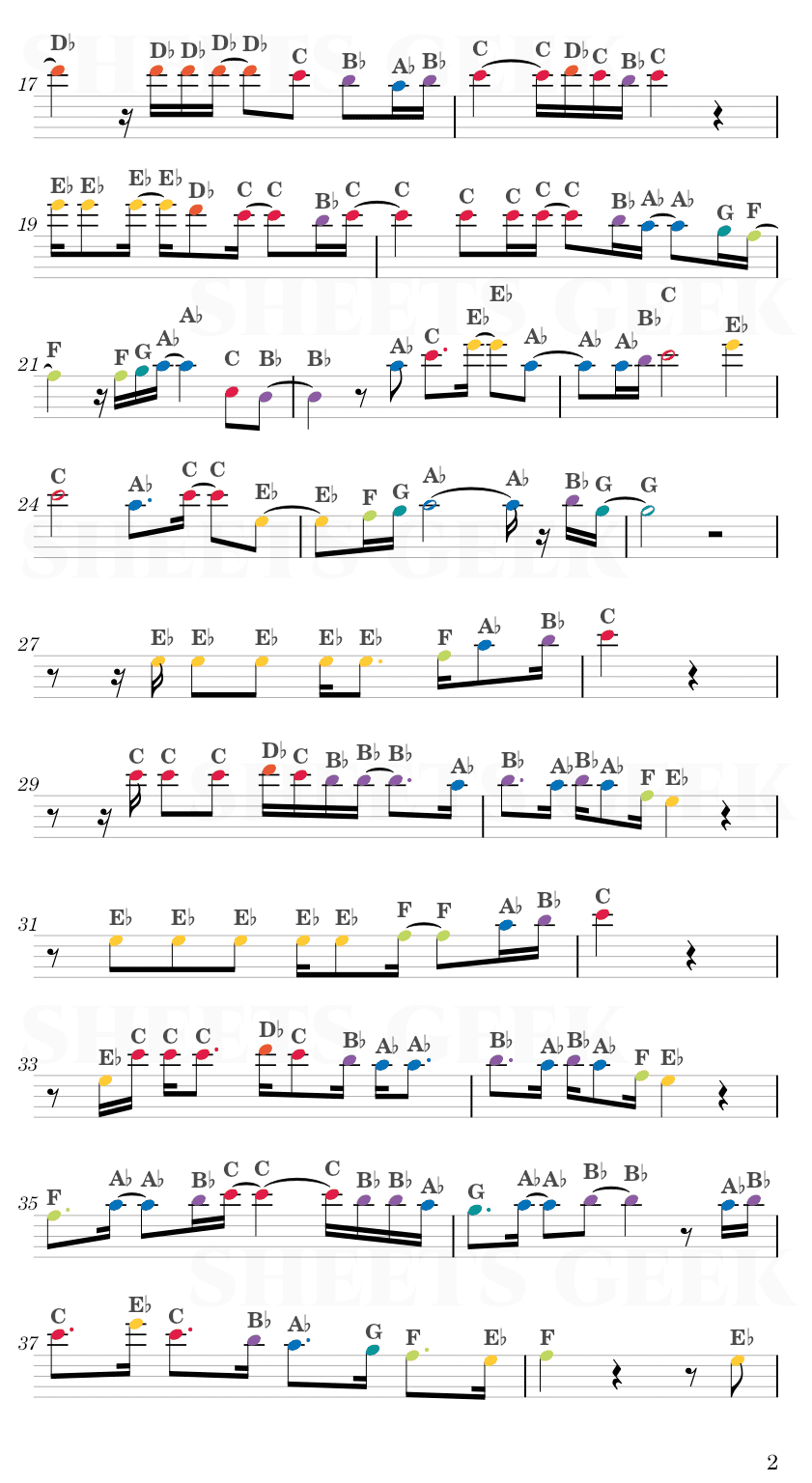 Grow As We Go - Ben Platt Easy Sheet Music Free for piano, keyboard, flute, violin, sax, cello page 2