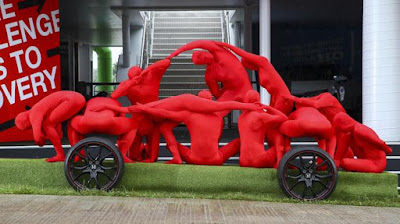 Man imitates machine to form Honda's 'Human Car'