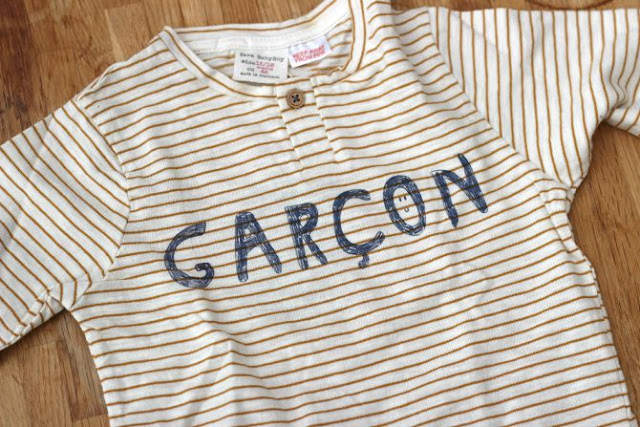 Baby boy yellow stripe top from Zara baby boy