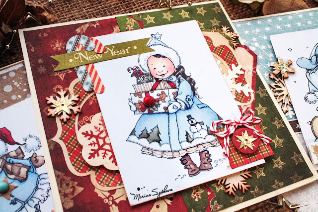 [ Xmas cards =) ] @marinasyskova @scrapbooking #card #cardmaking