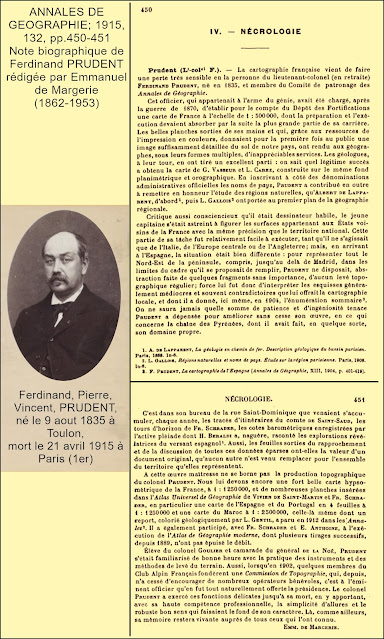 Ferdinand Prudent, géographe