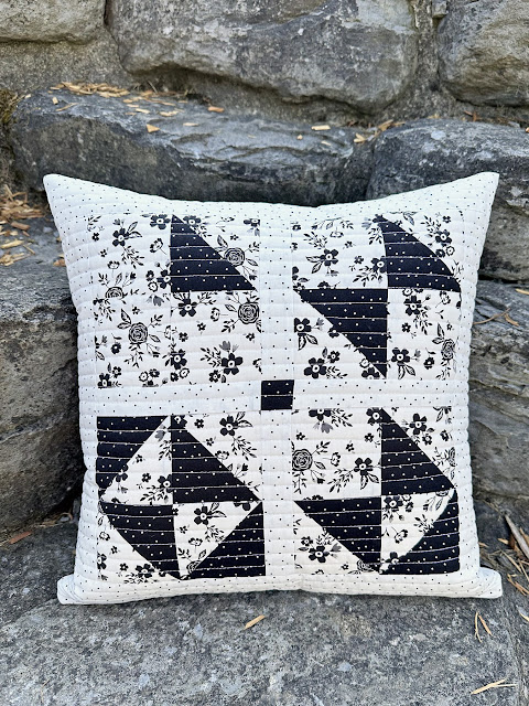 A Bit of Scrap Stuff Blog #ABitofScrapStuffPattern #AddOnePillow #Janome #JanomeMakes #JanomeMaker #RileyBlakeDesigns #Pillow #QuiltedPillow