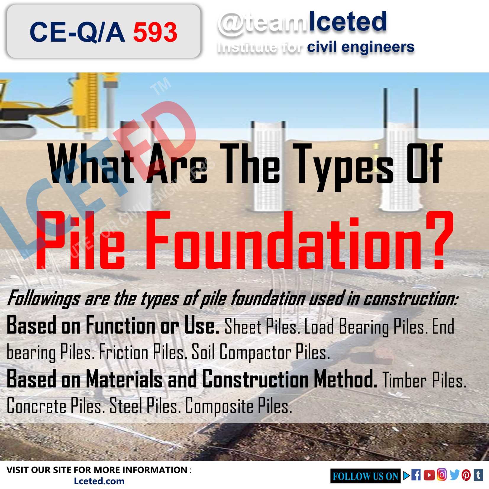 types of pile foundation