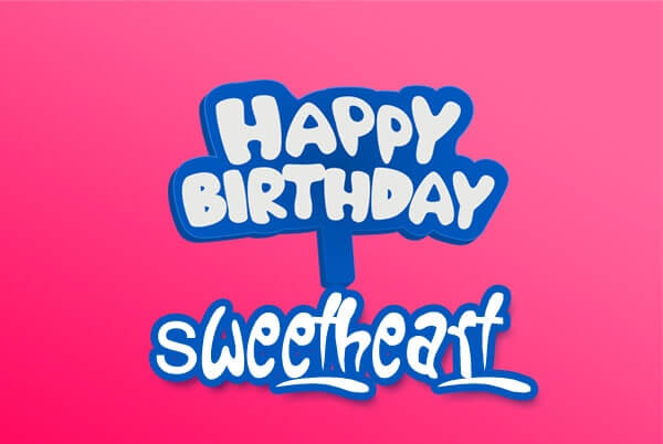 happy birthday sweetheart image, wallpaper, greeting card