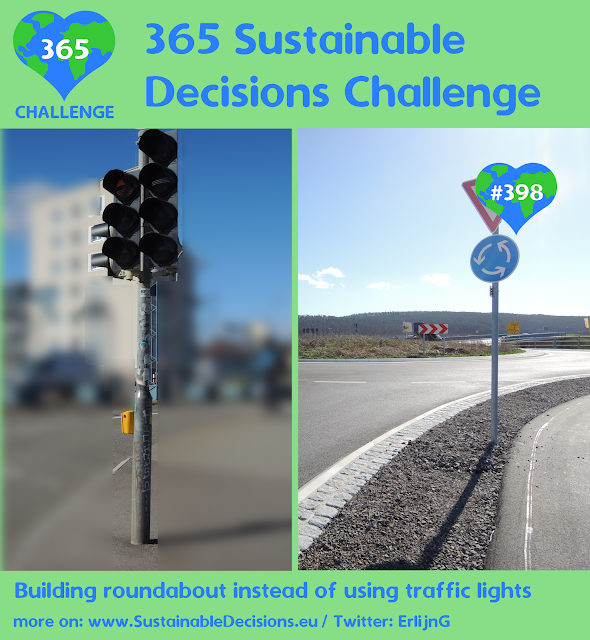 #398 - Building roundabout instead of using traffic lights, sustainable living, sustainability, climate action