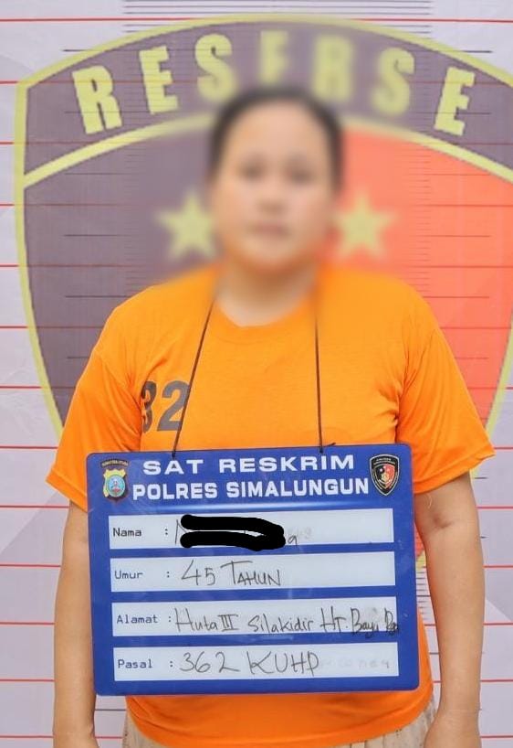 Polres Simalungun Tangkap Wanita 44 Tahun Curi Sepedamotor Milik Teman Kencan Kenal di FB