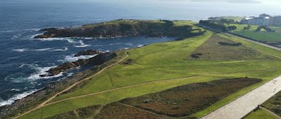 Vistas del Parque Escultórico desde la Torre de Hércules.