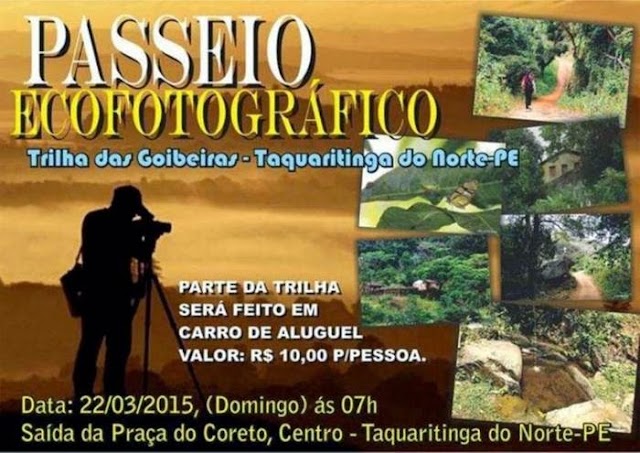 Mais um Passeio Ecofotográfico acontecerá em Taquaritinga do Norte