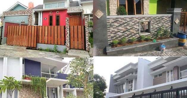  Pagar  Rumah  Minimalis Batu Alam Paling UHUY Rumah  