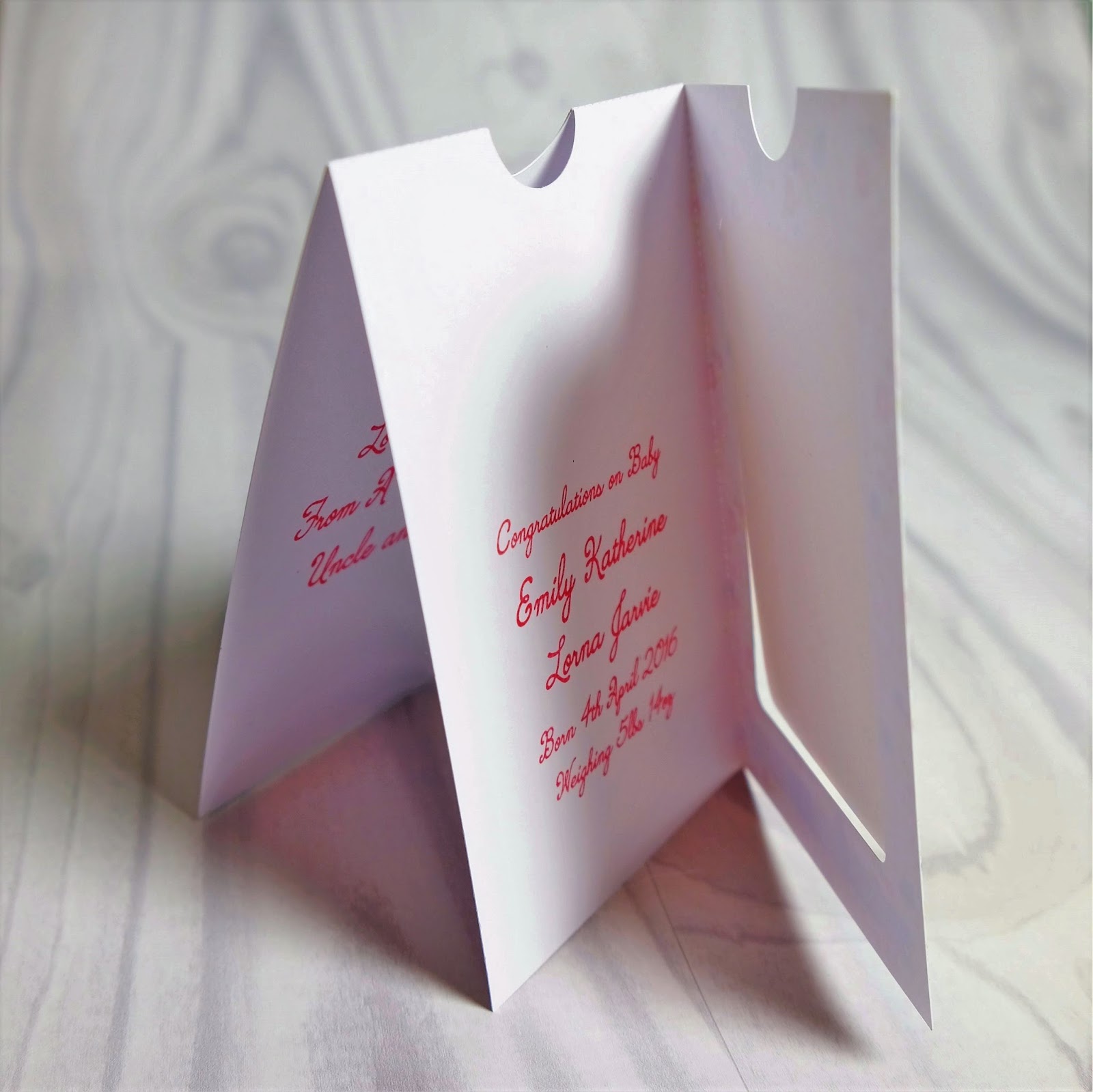 Pop up slider card assembly stage 2.  Tutorial by Nadine Muir for Silhouette UK Blog