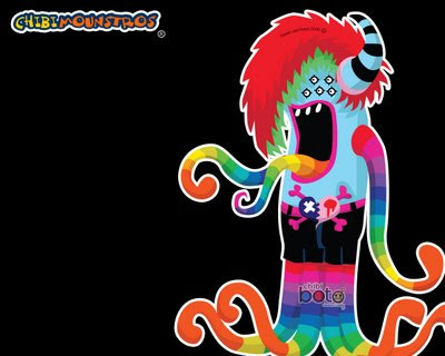 Download this colorful, tentacled, many-eyed monster desktop wallpaper here.