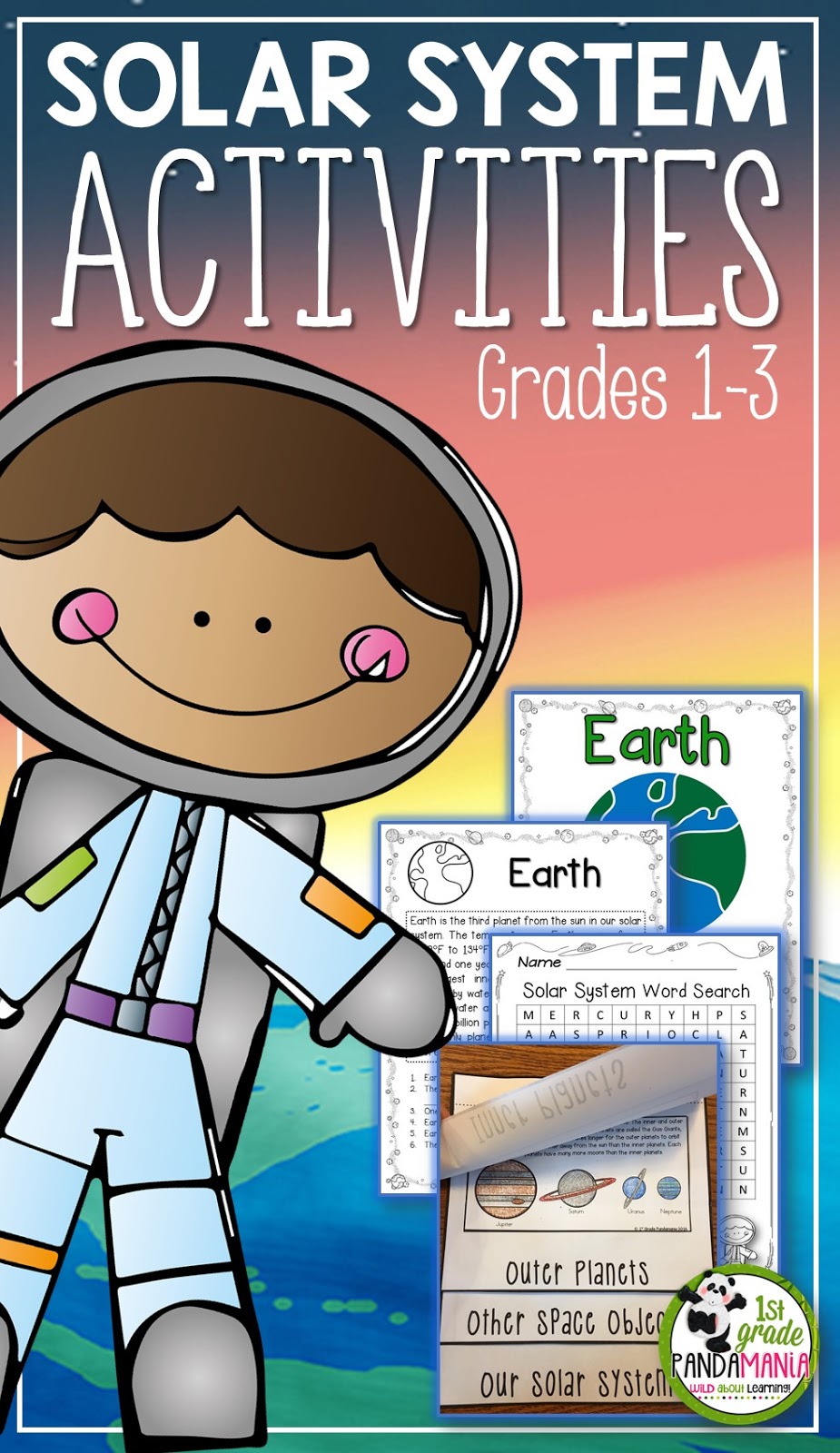 1st Grade Pandamania Solar System Activities