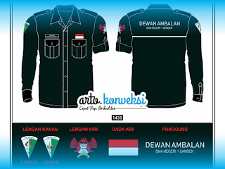 Desain Kemeja PDL Lengan Panjang