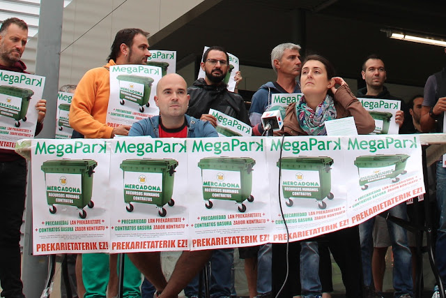 Protesta ante Mercadona en Barakaldo