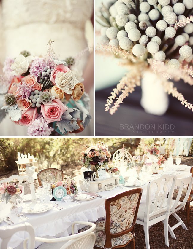 french vintage inspired wedding decor