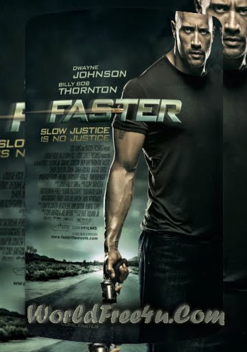 Poster Of Faster (2010) In Hindi English Dual Audio 300MB Compressed Small Size Pc Movie Free Download Only At worldfree4u.com