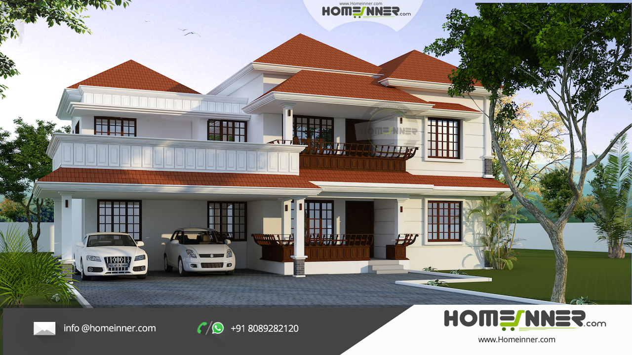 Traditional Slope Roof 5  bedroom  Kerala  House  Design 