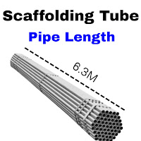 Scaffolding pipe size