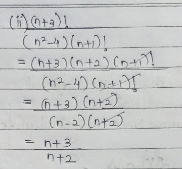 Factorial Notation 11th Class Maharashtra Board EXERCISE 3.2