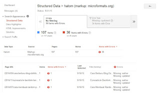cara mengatasi error hatom structured data missing author updated webmaster tools