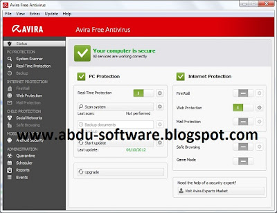 Avira Free AntiVirus Personal 13.0.0.3499