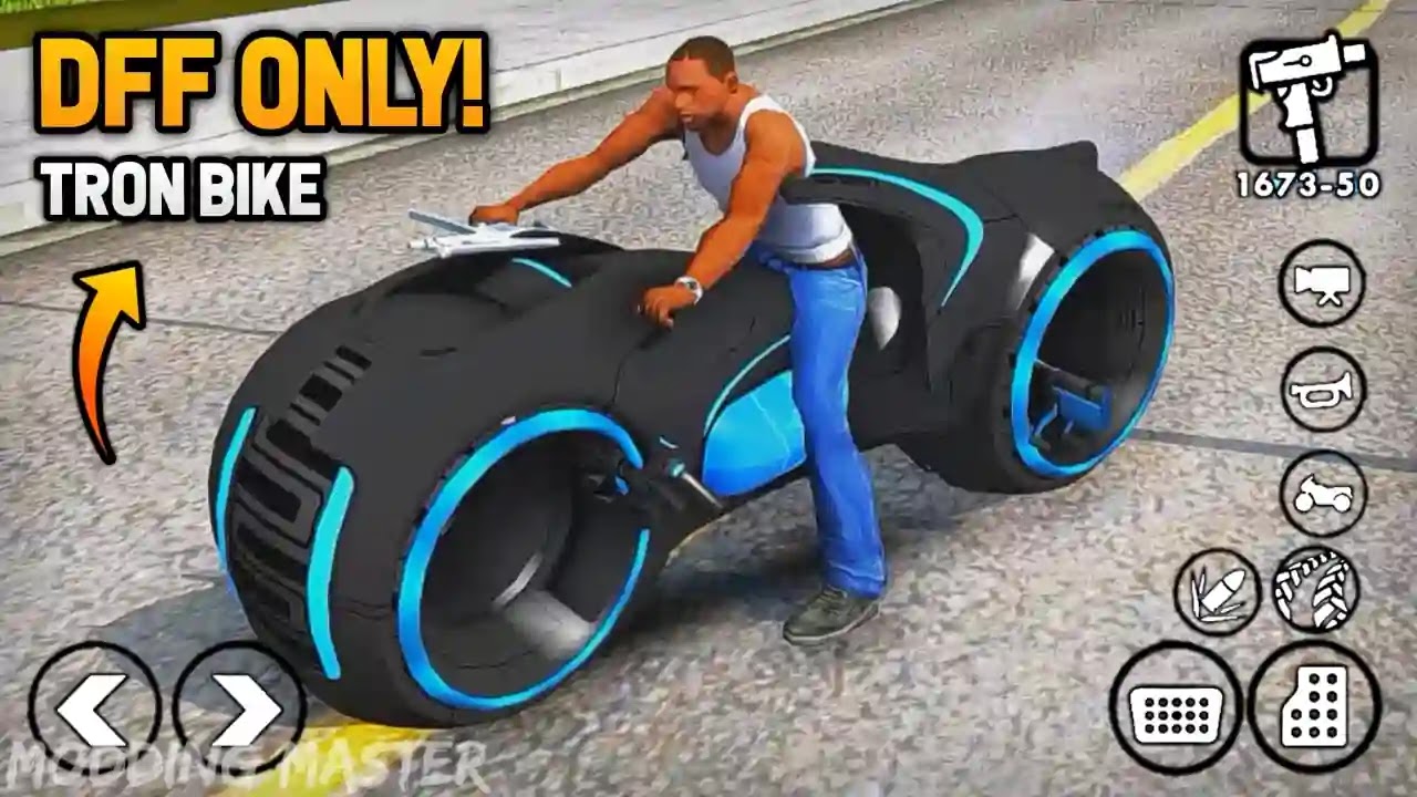 1mb Tron Dff Only Bike Mod For Gta San Andreas Android