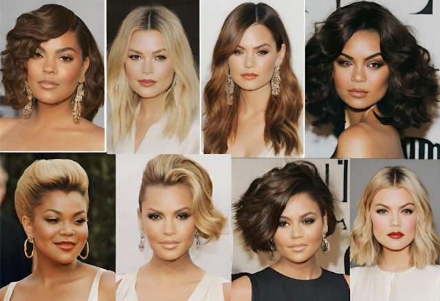 celebrity inspiration: hairstyles that suit round big faces