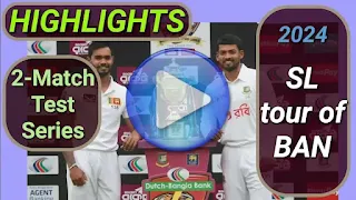 Sri Lanka tour of Bangladesh 2-Match Test Series 2024 Videos