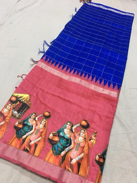 khadi Silk Work Sarees