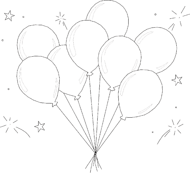 Gambar Mewarnai Balon - 5