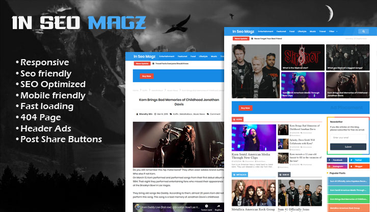 In Seo Magz Pro Responsive Blogger Template