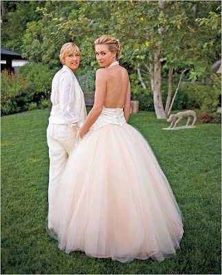 New York Times image, Ellen Degeneres and Portia de Rossi