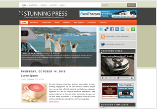 Free Blogger Templates Stunning Press