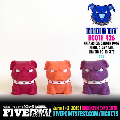 Five Points Festival 2019 Exclusive Creamsicle Danger Dogs Resin Figures by NEMO x Tenacious Toys x Dead Hand Toys
