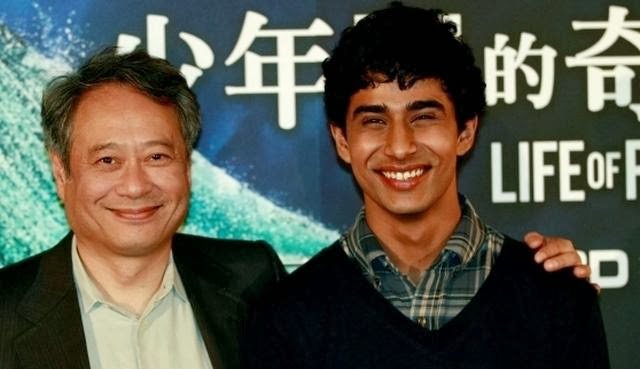 Ang Lee, con el protagonista de La vida de Pi