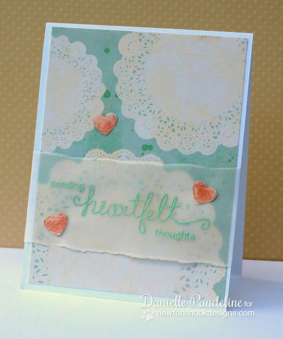 Heartfelt Thoughts by Danielle Pandeline | Simply Sentimental Stamp Set | Newton's Nook Designs