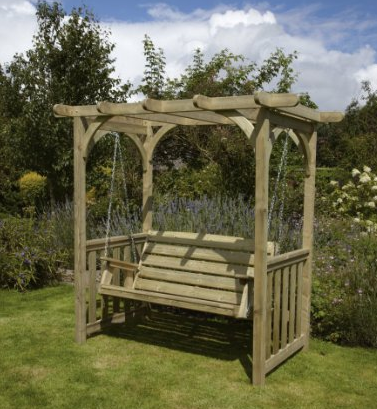 HGG Swing Arbour - Outdoor Patio Solid Wood Garden Furniture, Outdoor Patio Swings, Outdoor Furniture, Swings, Outdoor Swings, Gliders, Wicker Outdoor Patio Swings, Wood Outdoor Patio Swings, Wicker Patio Swings, Wood Outdoor Patio Swings, 