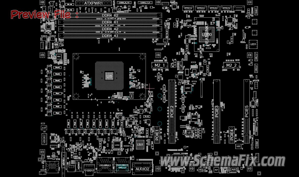 ASRock X370 TAICHI 70 MXB500 A02 Rev 1.05 Schematic Boardview