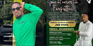 IN LOVING MEMORY LEGEND 💔💔😭 !!!- Junior Pope’s Family Release Official Burial Arrangement