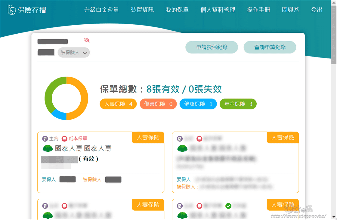 保險存摺：線上保單查詢平台
