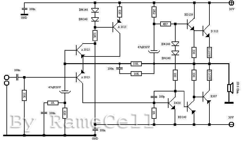 RameCell: 150Watt OCL Power Amplifier