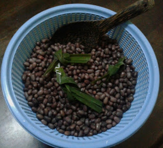 inti, kacang, merah, kuih, bom, bijan, onde-onde, resepi, tradisional