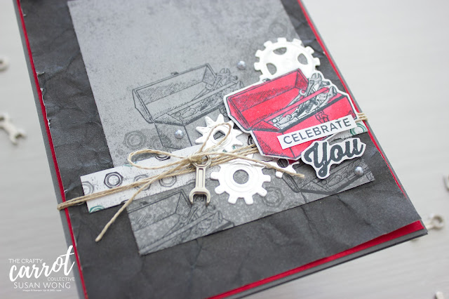 Geared Up Garage by Stampin' Up! - Masculine Card by Susan Wong