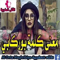 Ù…Ø¹Ù†Ù‰ ÙƒÙ„Ù…Ø© Ø¨ÙˆØ±ÙƒØ§Ø¨ÙŠ