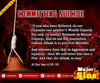 MAJOR SIN. 29. COMMITTING SUICIDE