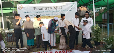 Katar Mekar Jaya dan DKM Masjid Jami Nurul Imam giat Sanlat dan Santunan