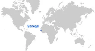 Gambar Peta letak Senegal