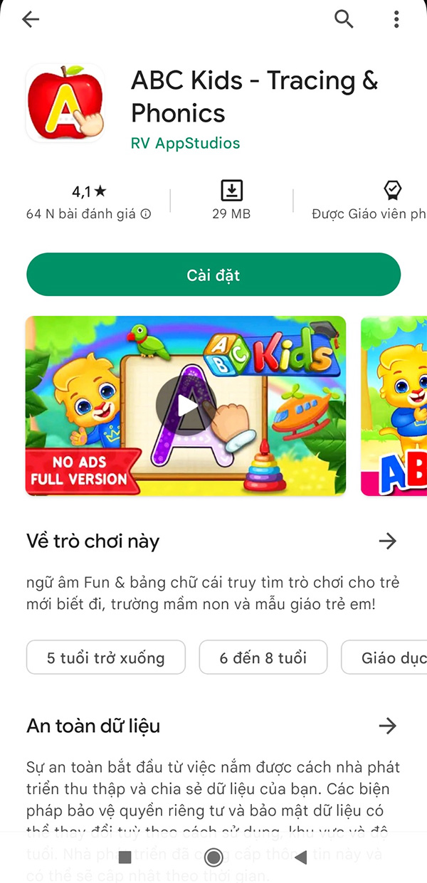 ABC Kids - Tracing & Phonics: Học ngữ âm và bảng chữ cái tiếng Anh c